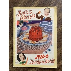 1937 Jack and Mary's Jell-O Recipe Book  Vintage Jack Benny Mary Livingstone